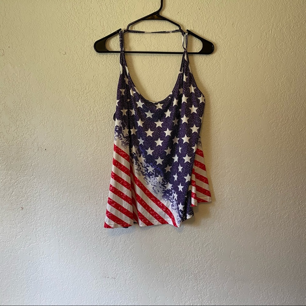 American flag tank top